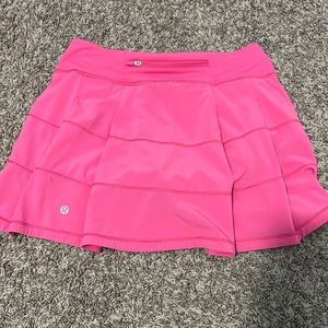 lululemon sonic pink pace rival skirt